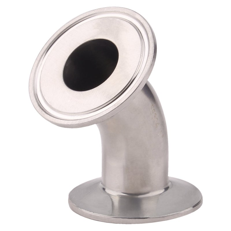 DERNORD 45 Degree Elbow | 1 Inch Tube OD Stainless Steel 304 Pipe Fitting Fits Tri Clamp 1.5 inch - Image 2